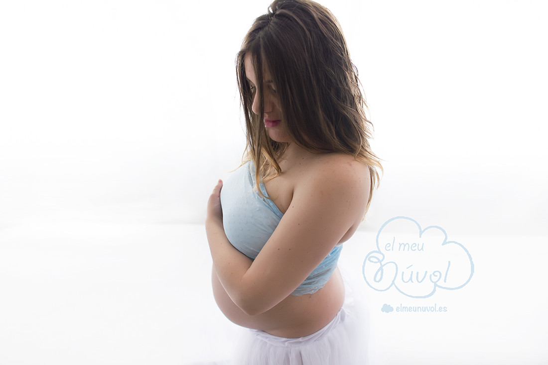 fotografía de embarazo igualada barcelona azul el meu núvol fotógrafo newborn recién nacidos infantil familia bebé